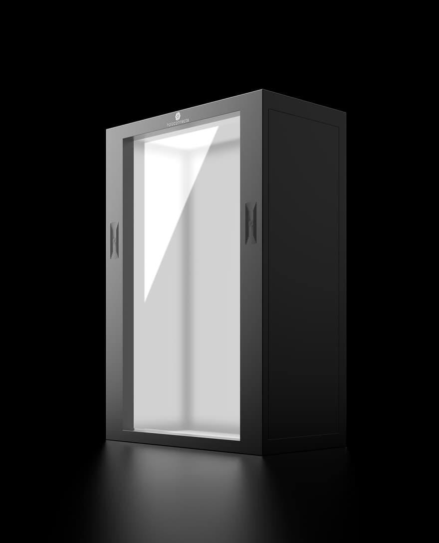 De Holobox, een levensgroot holografisch display.
