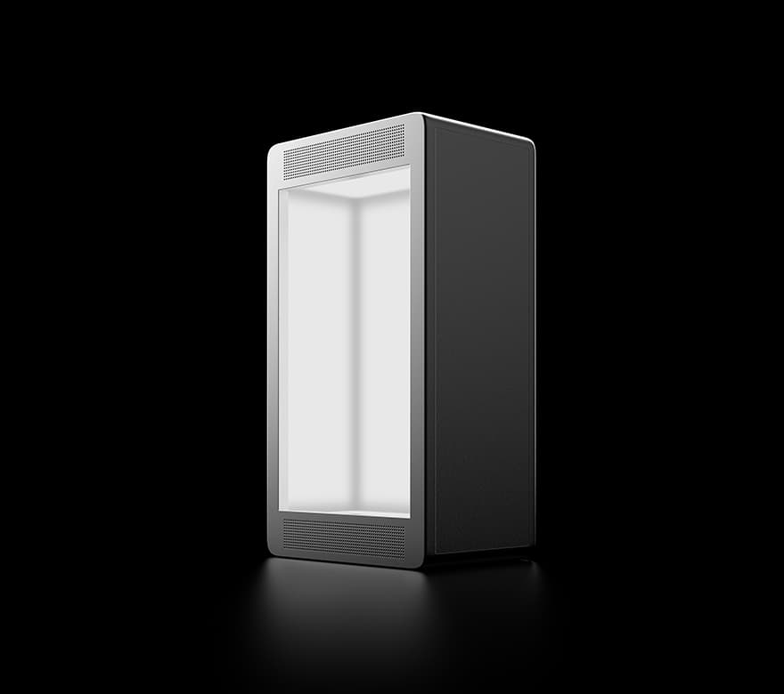 The Holobox Mini in white.