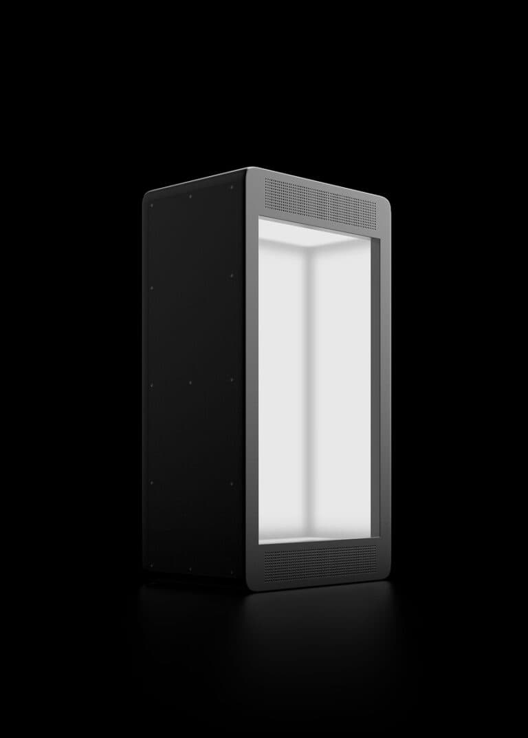 The Holobox Mini, a compact tabletop holographic display.