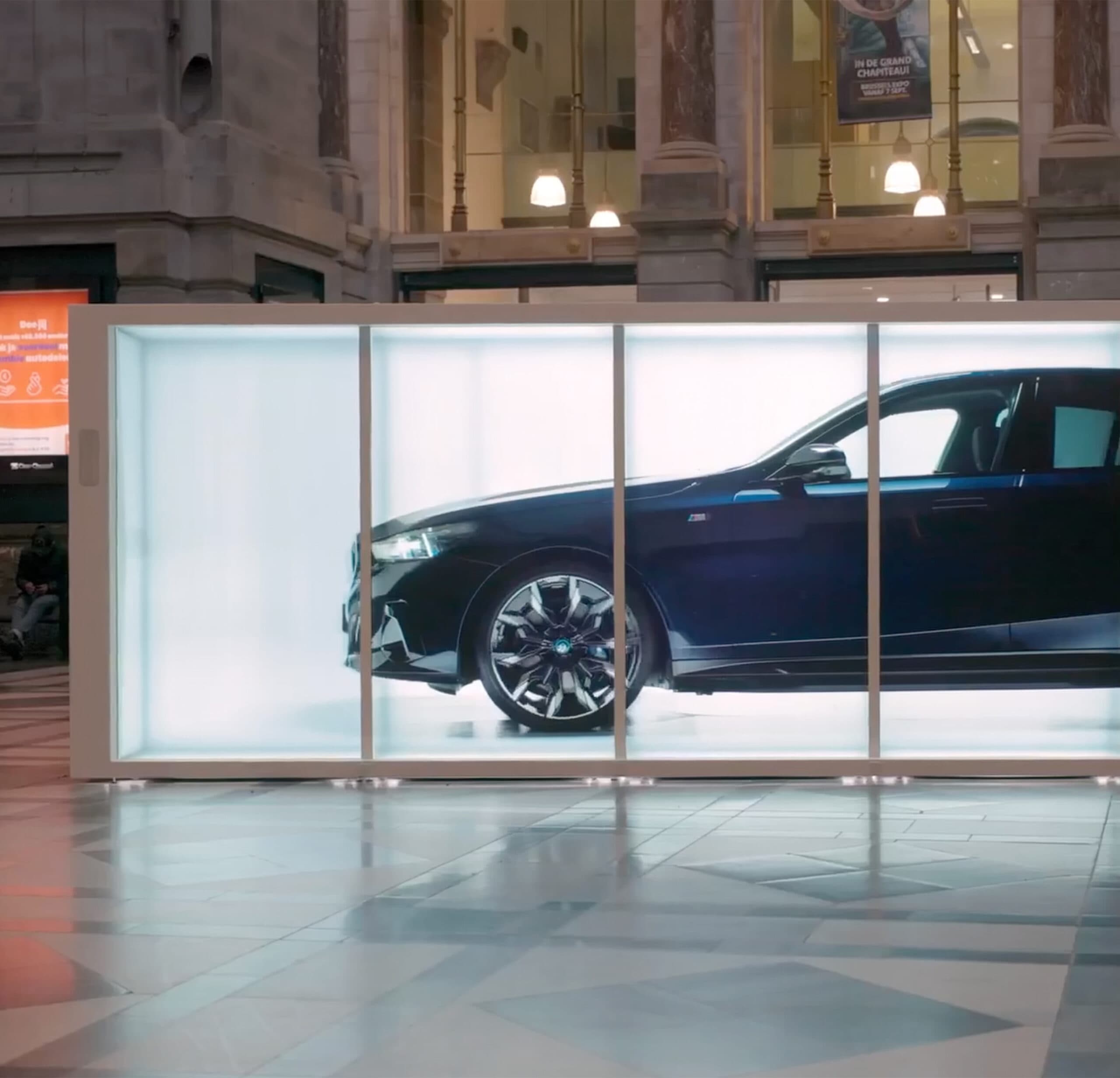 Holographic advertising campaign — a Holobox brand activation.